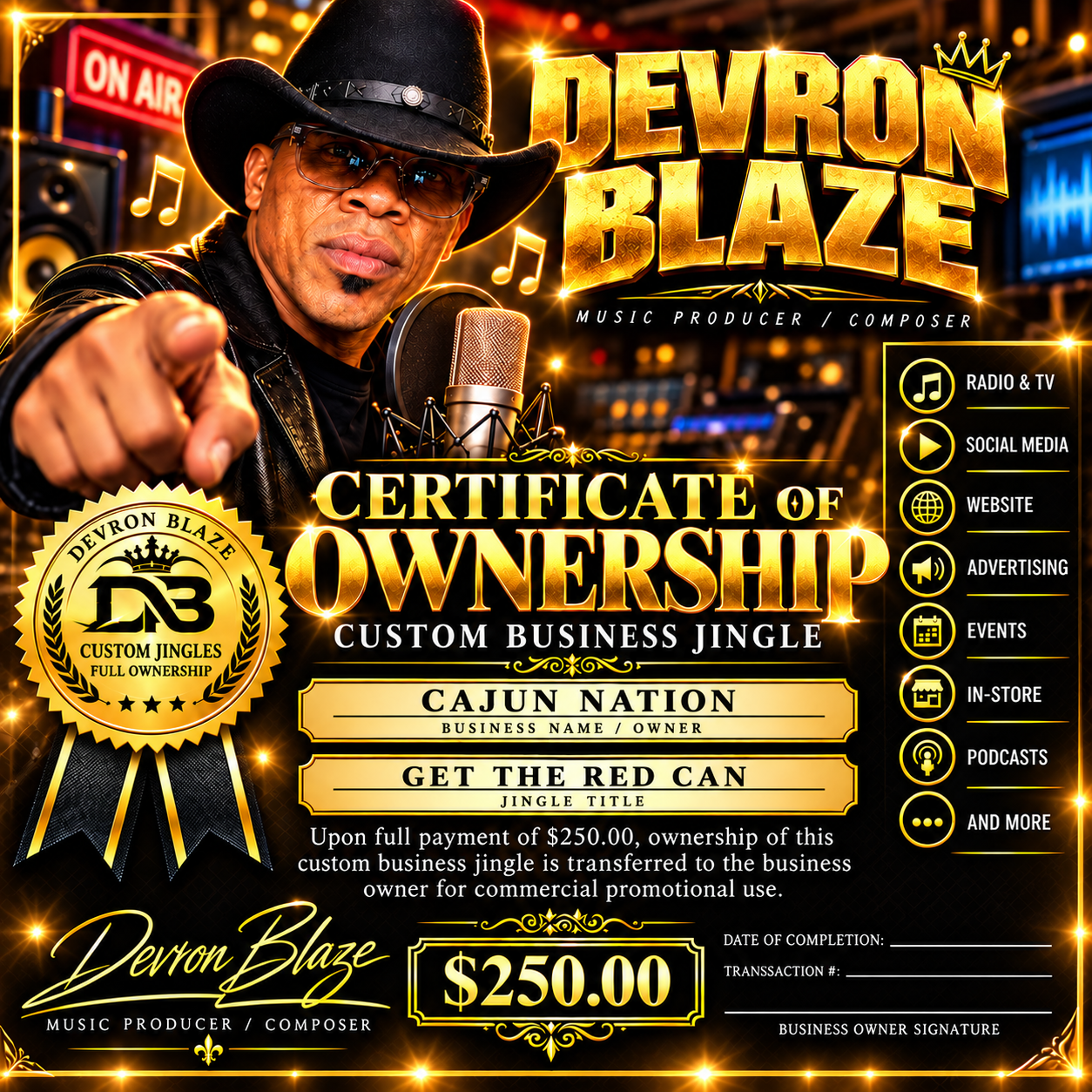 Certificate of Ownership